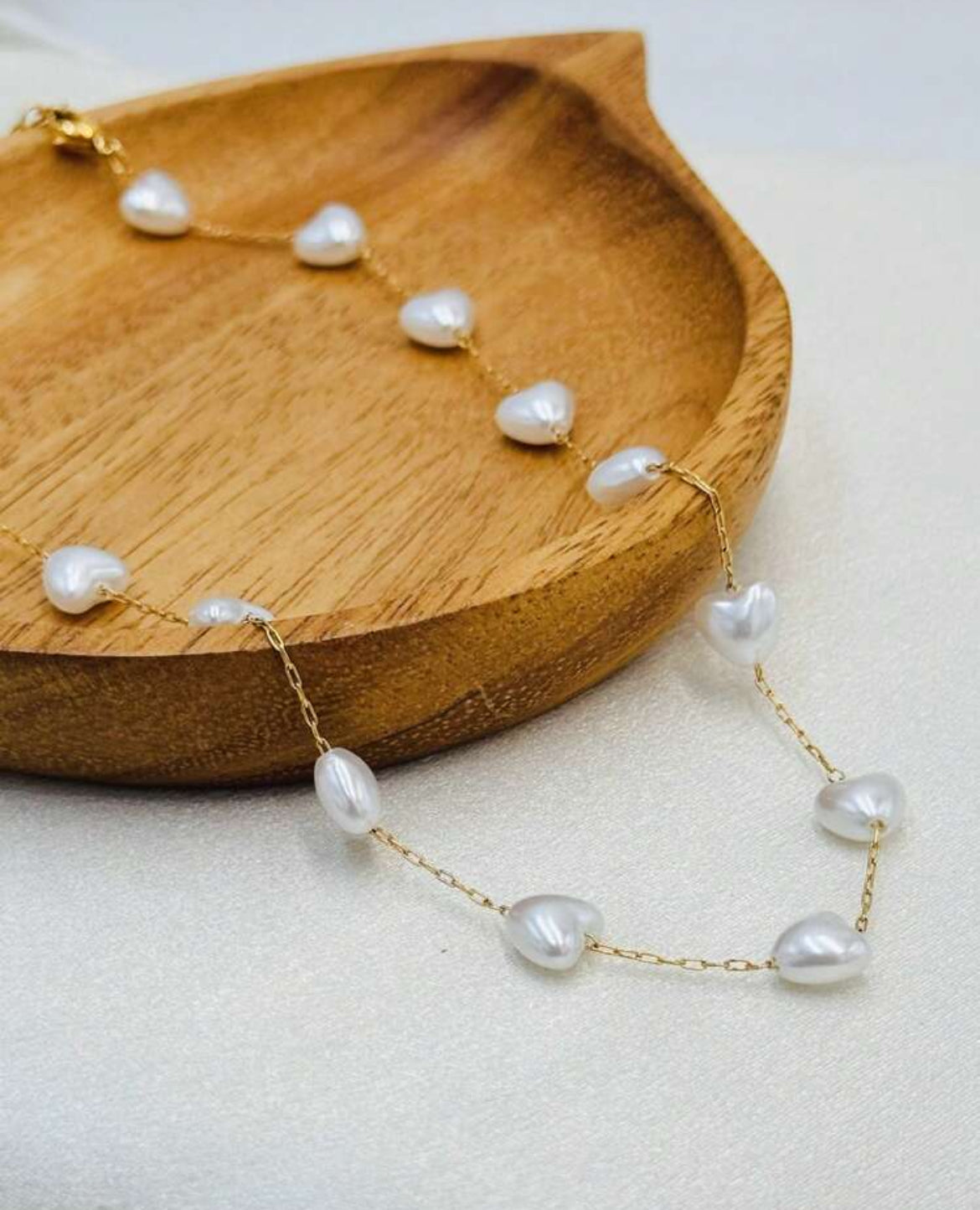 Hearts Pearl Necklace