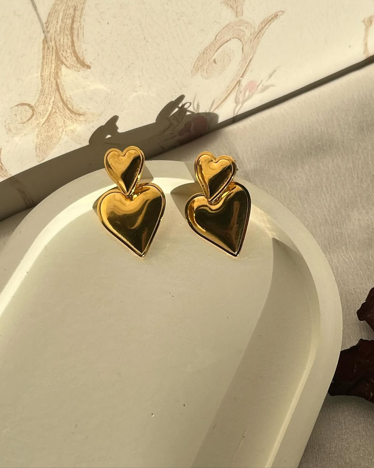 Heart Drop Earrings
