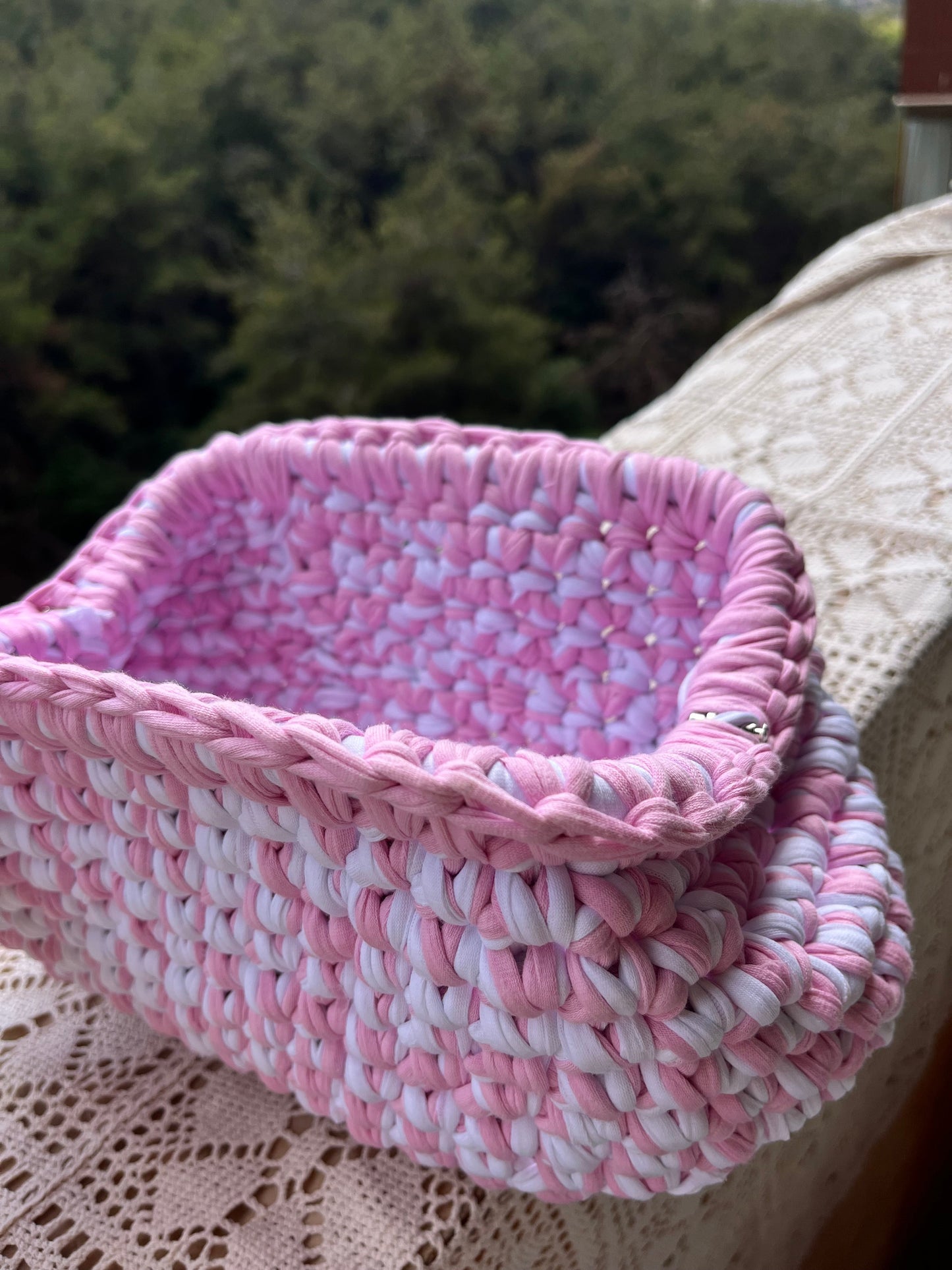Blush Crochet Bag