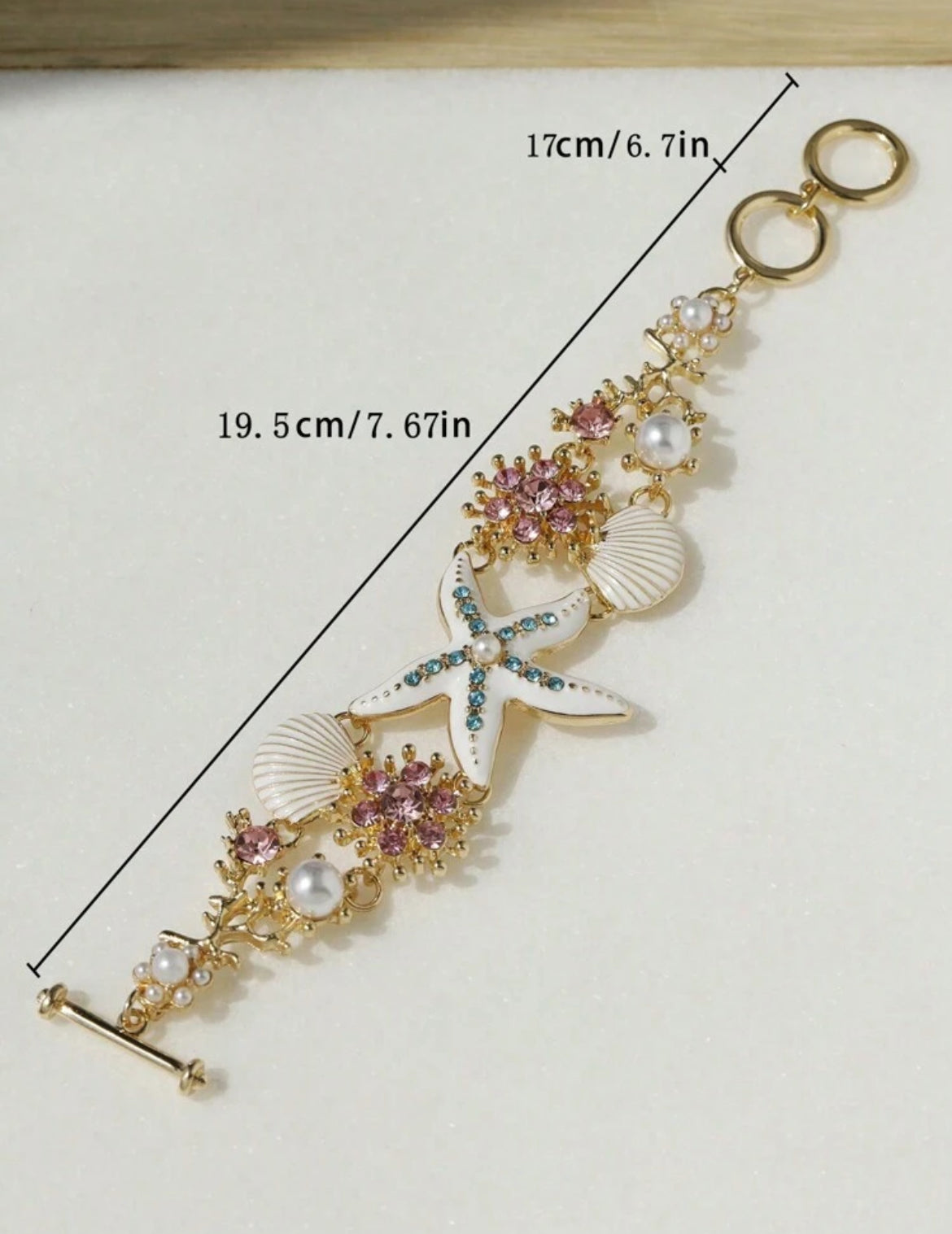 Starfish White Bracelet