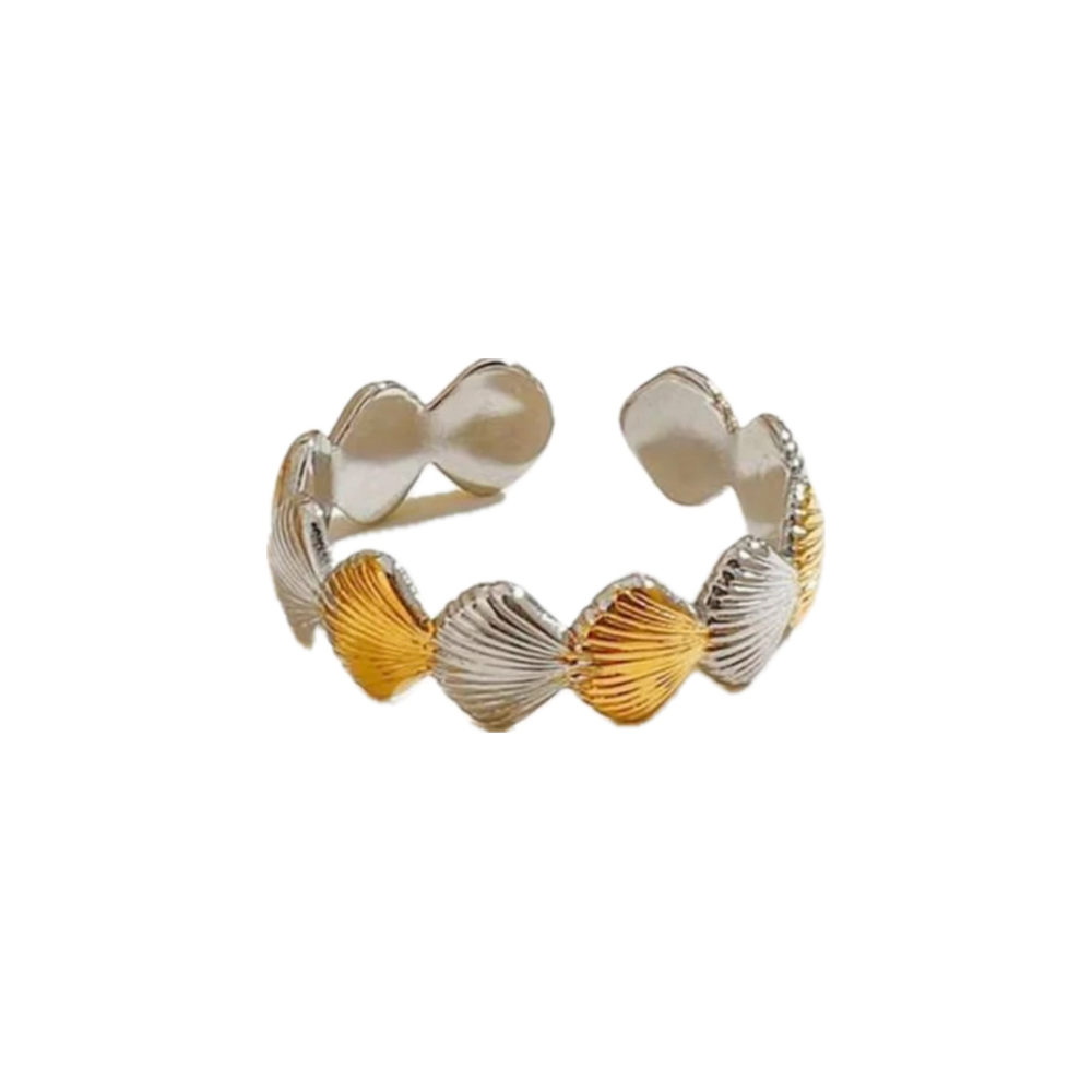 Gold & Silver Shells Ring