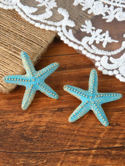 Starfish Blue Earrings