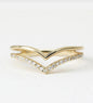 Layered V Band Ring