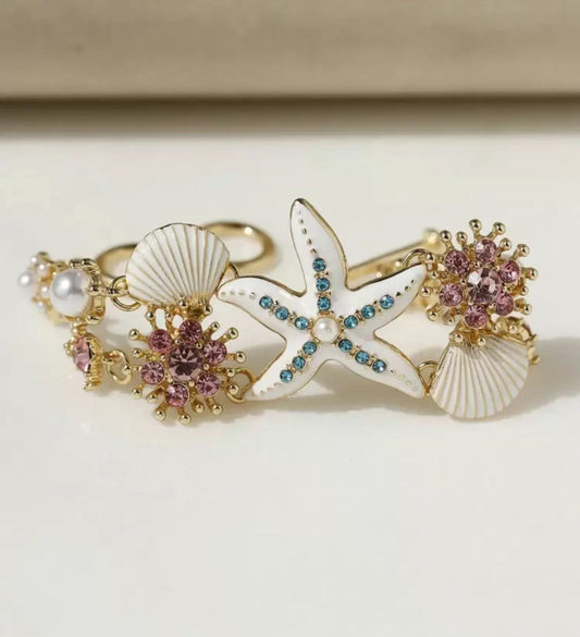 Starfish White Bracelet