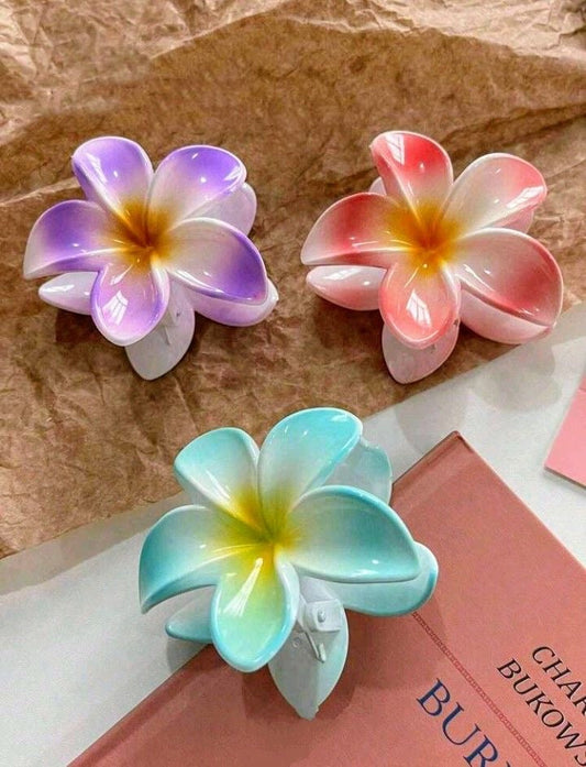 Hawaiian Flower Hair Clip